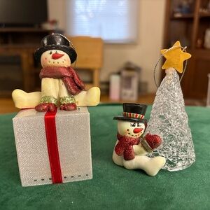Festive Snowmen Holiday Decor Set